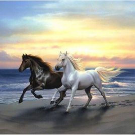 Horses Running Free Glorious Diamond Painting Wall Decor 2 Sizes